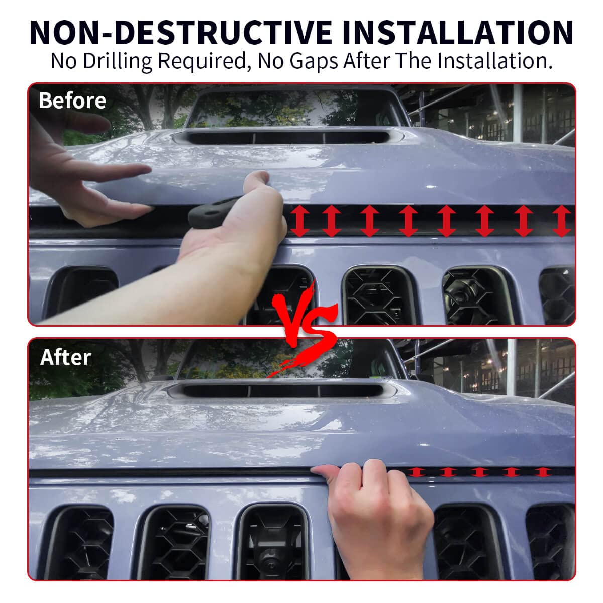 LASFIT Stealth Hood Lock for Wrangler JL/JLU Gladiator JT 2018-2023 Anti Theft Remote Control Hood Latch Locking Automatic - Image 5